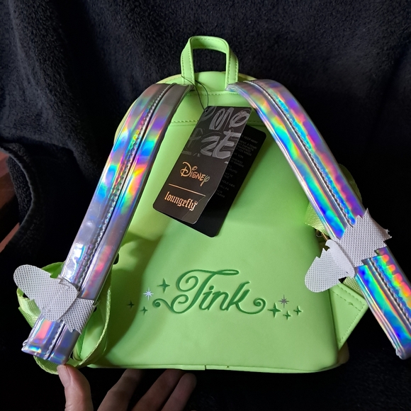 RARE Tinkerbell Pom Loungefly Mini Backpack - Picture 3 of 5